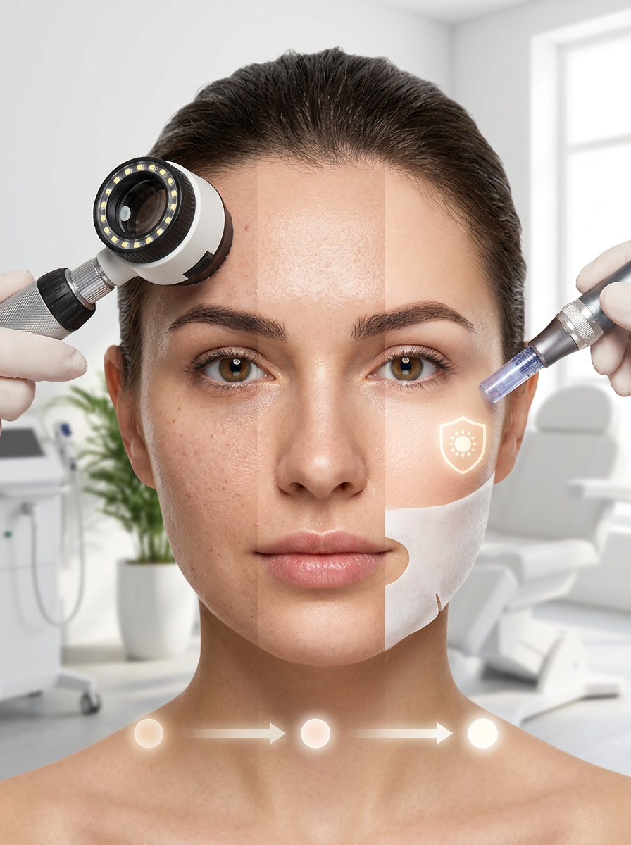 3er-Kombi Microneedling + Fruchtsäure